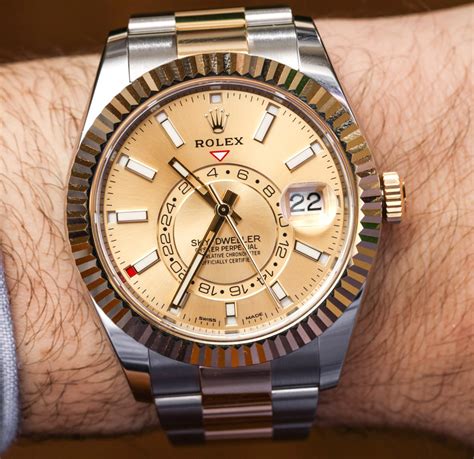 rolex sky dweller two tone rose gold|rolex sky dweller gold 2021.